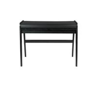 Bureau en bois noir, secrétaire, 1 tiroir, plateau coulissant - Zuiver, Barbier - 110x61x85 cm