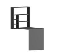 Bureau en bois [ ]Sedir[ ] - 90 x 59 x 154 cm - Anthracite