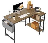 Bureau en forme de L - 100 x 70 cm - Bureau de jeu avec compartiments de rangement - Bureau d'angle réversible pour ordinateur - Bureau de jeu pour studio