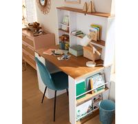Bureau enfant avec rangements LIGNE PIROUETTE blanc TU