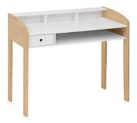 Atmosphera - Bureau enfant Primaire L100 cm Blanc et bois