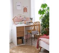 Bureau enfant CHEVRONS blanc/bois TU