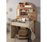 Bureau Enfant - Décor Bois Chêne Sépia Forme Arche Caramel/marron TU