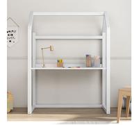Idimex Bureau enfant évolutif Tina H 130 cm Bois massif blanc maison Montessori plateau réglable