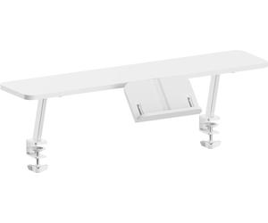 Bureau enfant HOKO, dimensions 120x60 cm, réglable en hauteur, avec un plateau supérieur de 90x20 cm, conçu pour les enfants à partir de 6 ans, plateau inclinable, couleur blanche, modèles ELIN et JON