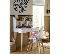 Bureau enfant SCANDI blanc/bois TU