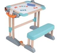 Bureau Enfant Smoby Modulo Space, Transformable en Tableau Double Face, 80 Accessoires Inclus, Dès 3 Ans
