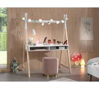 Bureau enfant Vipack Kiddy Tipi blanc/naturel