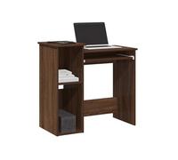 vidaXL Bureau avec étagères - Chêne marron 84x40x78 cm bois d'ingénierie
