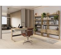 Bureau et rangement gain de place - ensemble de 4 meubles - OLLIE