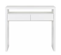 Bureau Extensible 1 Tiroir "Azort" 100cm Blanc