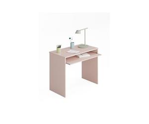 Bureau GABY avec tablette extractible L90cm x H79cm - Rose