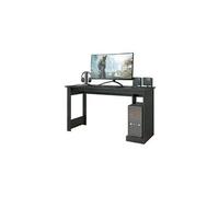 Bureau gamer / bureau informatique coloris noir - heuteur 75 x longueur 136 x profondeur 54 cm