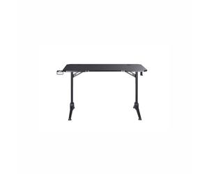 Bureau gamer WE Gamium avec support casque et gobelet - structure en métal - plateau en fibre de carbone / effet texturé - poids max supporté 100 kg