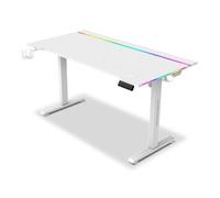 Bureau Gaming Alpha Gamer Zorya RGB Réglable Blanc