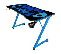 Subsonic - Bureau Gaming Brawl Stars 120 x 60 cm pour PC Gamer | Licence Officielle - Plateau Noir Finition Carbonne Recouvert d'un Tapis de Souris XXL - Support de casque et Porte-Goblet