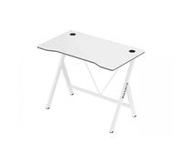 huzaro Hero 1.4 | Bureau PC Gaming | 100 x 50 cm | Poste Gamer | Design Ergonomique | Panneau MDF Structure Carbon | Construction Solide | Blanc