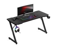 Huzaro Bureau gaming Hero 3.3 140×60 cm Tapis XXL Passe-câbles Plateau carbone Noir