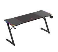 Huzaro Bureau gaming Hero 4.8 – Plateau 160 cm, LED RGB, crochet casque & porte-gobelet, Noir