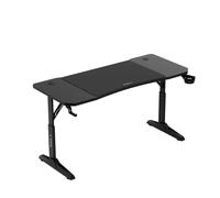 Bureau gaming - HUZARO - Huzaro Hero 3.6 - Noir - Hauteur réglable 6 niveaux - Tapis XXL 80 x 56,5 cm
