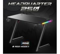 Spirit of Gamer - Bureau gaming Headquarter 250 - LED RGB - 120x60 cm - Réglable en hauteur