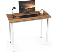 Bureau GamingTable d'Ordinateur avec Réhausseur d’Écran - LDSZXNE - Marron - Bois, MDF, Métal