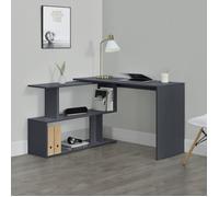 Bureau Gigogne Arendal 77 x 120 x 50 cm Gris Foncé [en.casa]