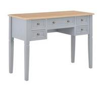 Bureau Gris 109,5 X 45 X 77,5 Cm Bois