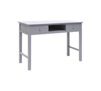 VidaXL Bureau Gris Bois