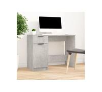 vidaXL Bureau Gris béton 100x50x75 cm Bois d'ingénierie 811497