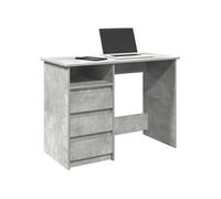 vidaXL Bureau Gris béton 102x50x75 cm Bois d'ingénierie