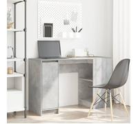 vidaXL Bureau Gris béton 120x42x76 cm Bois d'ingénierie Gris G