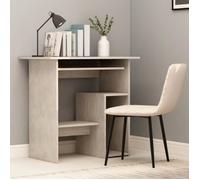 Bureau Gris béton - VIDAXL - 80 x 45 x 74 cm - Contemporain - Design - Aspect bois