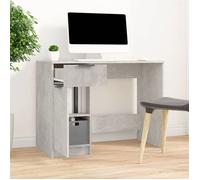 Bureau Gris, CLOUD, Table à écrire, Pour 1 personne, Gris béton 100x50x75 cm ,bois d'ingénierie BBB443