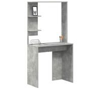 Bureau Gris, CLOUD, Table à écrire, Pour 1 personne, Gris béton 78,5x37x154,5 cm ,bois d'ingénierie BBB893