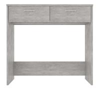 Bureau Gris, CLOUD, Table à écrire, Pour 1 personne, Gris béton 80x40x75 cm Bois d’ingénierie BBB407