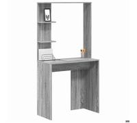 Bureau Gris, CLOUD, Table à écrire, Pour 1 personne, Gris Sonoma 78,5x37x154,5 cm ,bois d'ingénierie BBB895