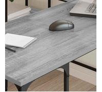 Bureau Gris, CLOUD, Table à écrire, Pour 1 personne, sonoma gris 139x139x75 cm ,bois d'ingénierie BBB613