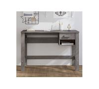 VidaXL Bureau HAMAR gris clair