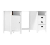 vidaXL Bureau Hill Blanc