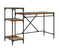 vidaXL Bureau Bois Ancien 135 x 50 x 90 cm Bois d'ingénierie
