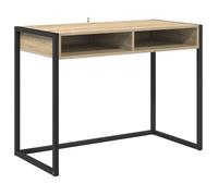 Bureau industriel - vidaXL - Sonoma - 100x50x75 cm - Bois d'ingénierie - Pieds en acier - Style loft urbain