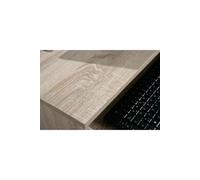 Inter Link - Bureau - Table pour ordinateur portable - Table pour ordinateur - Sur roulettes - Tiroir coulissant - Mini table de bureau - Stratifié - 80 x 50 x 75cm - Chêne Sonoma Imitation- Durini