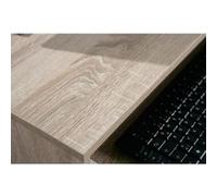 Inter Link - Bureau - Table pour ordinateur portable - Table pour ordinateur - Sur roulettes - Tiroir coulissant - Mini table de bureau - Stratifié - 80 x 50 x 75cm - Chêne Sonoma Imitation- Durini