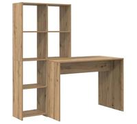 Bureau informatique-Bureau avec rangement chêne artisanal 138.5 x 55 x 143 cm Bois d'ingénierie SHL4356