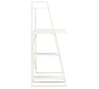 Bureau Informatique - CLOUD - avec étagère Blanc 102x50x117 cm - LL49594