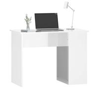 Bureau Informatique - CLOUD - Blanc brillant - 100x55x75 cm - Bois d'ingénierie LL200512