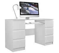 Bureau informatique d'ordinateur - Travail Gaming Office - 6 Tiroirs + Support clavier coulissant - BARI