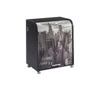 Bureau Informatique Noir à Roulettes - New York 500 - L 79.2 x l 53.2 x H 93.8 cm
