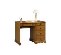 Bureau Junior Pin Miel de Style Anglais - L 100 x l 58.3 x H 74.7 cm